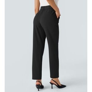 Halara Flex High Waisted Pocket Solid Work‎ Tapered Pants Black Small NWT